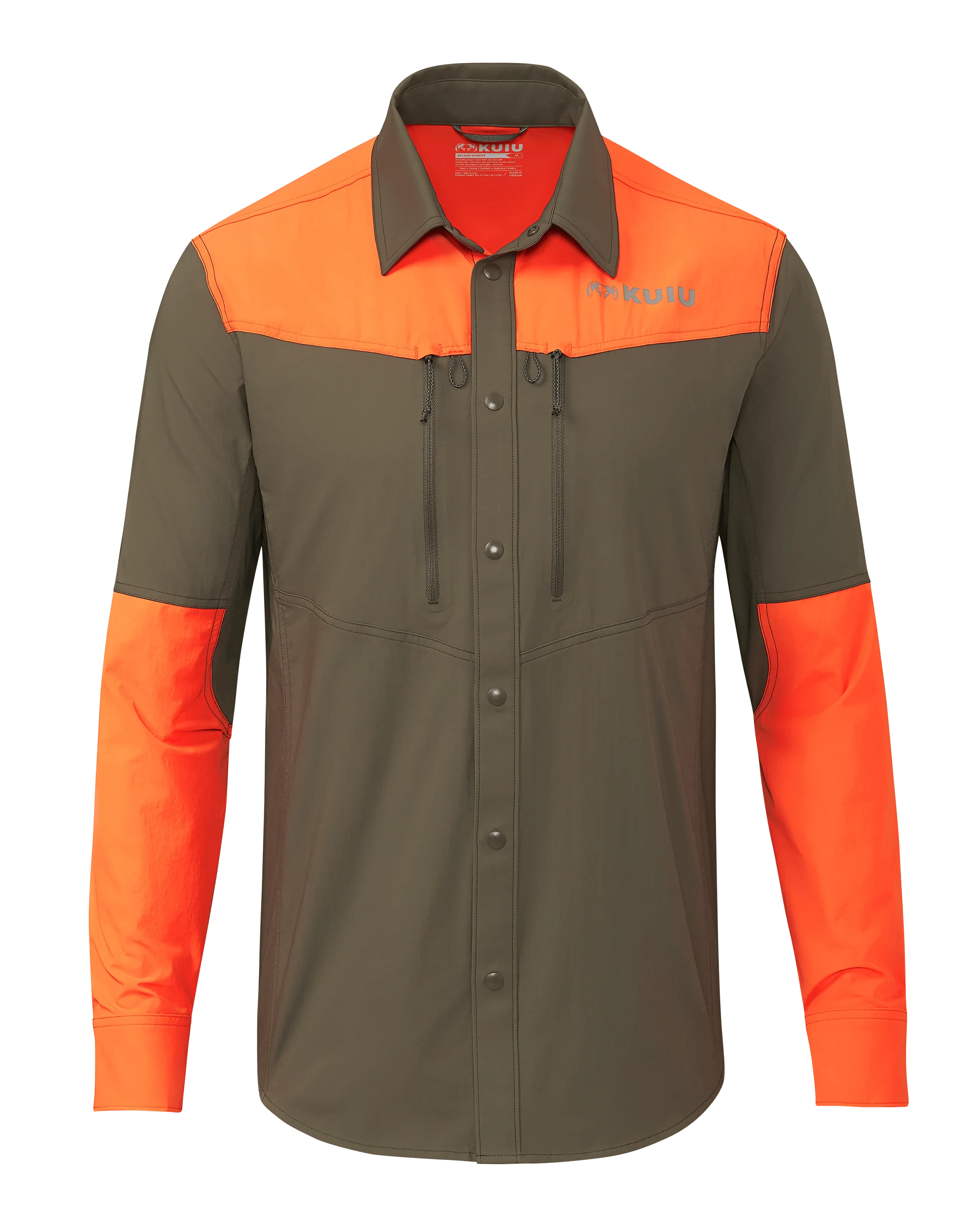 Upland Sporter Shirt | Major Brown/Blaze Orange
