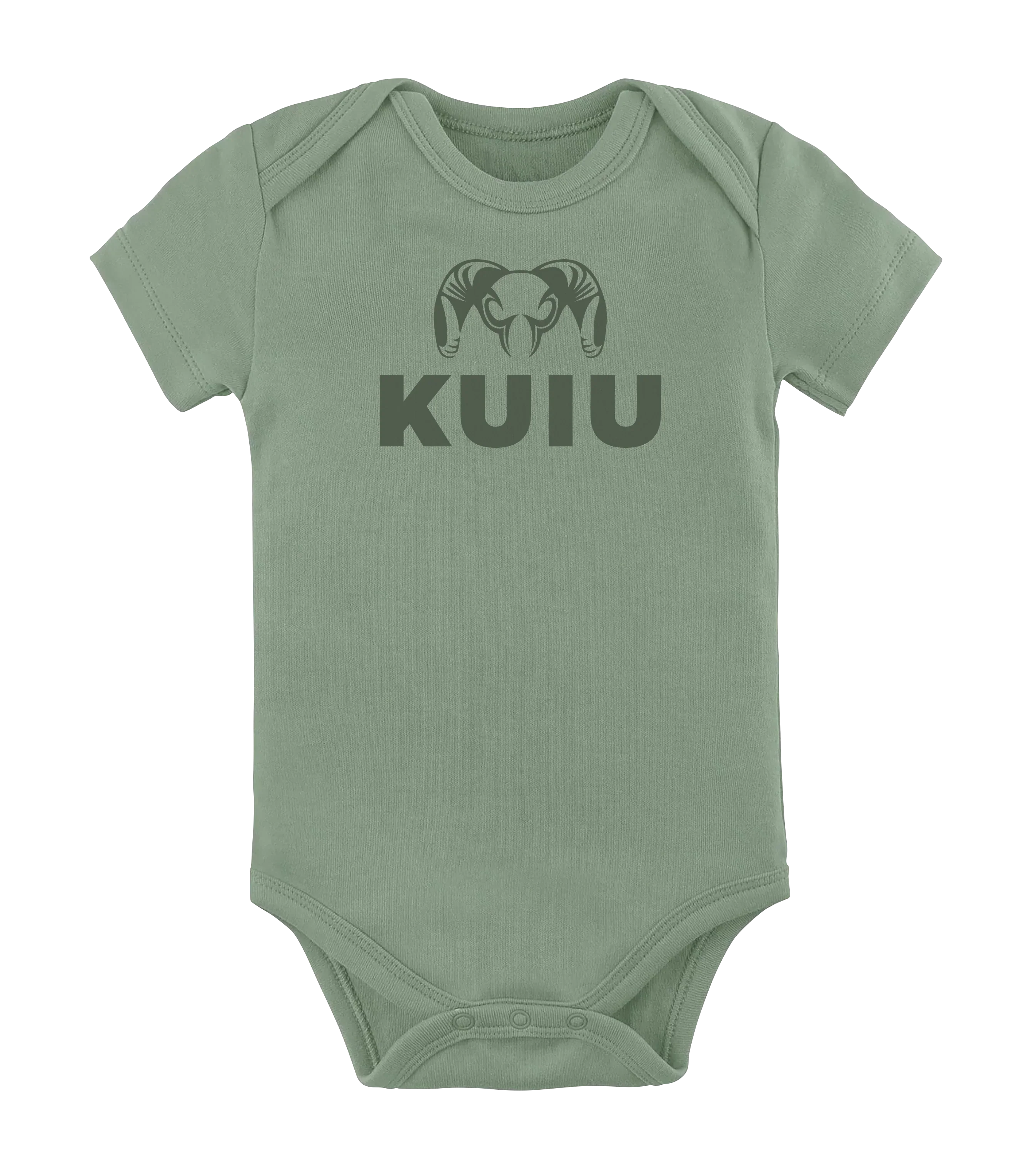 KUIU Stacked Logo Baby One-Piece | Thyme