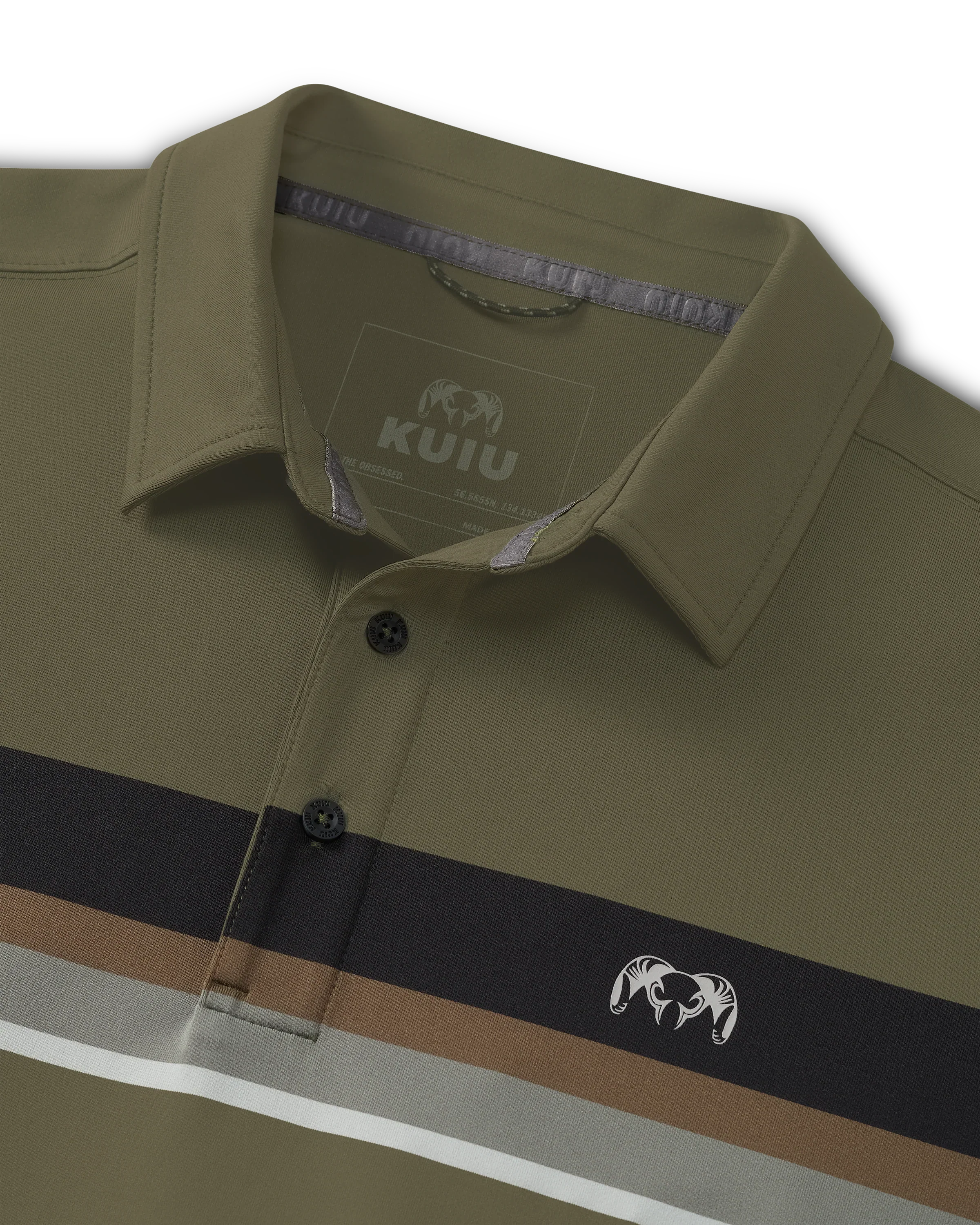 KUIU Performance Polo Stripe | Evergreen Chest Stripe