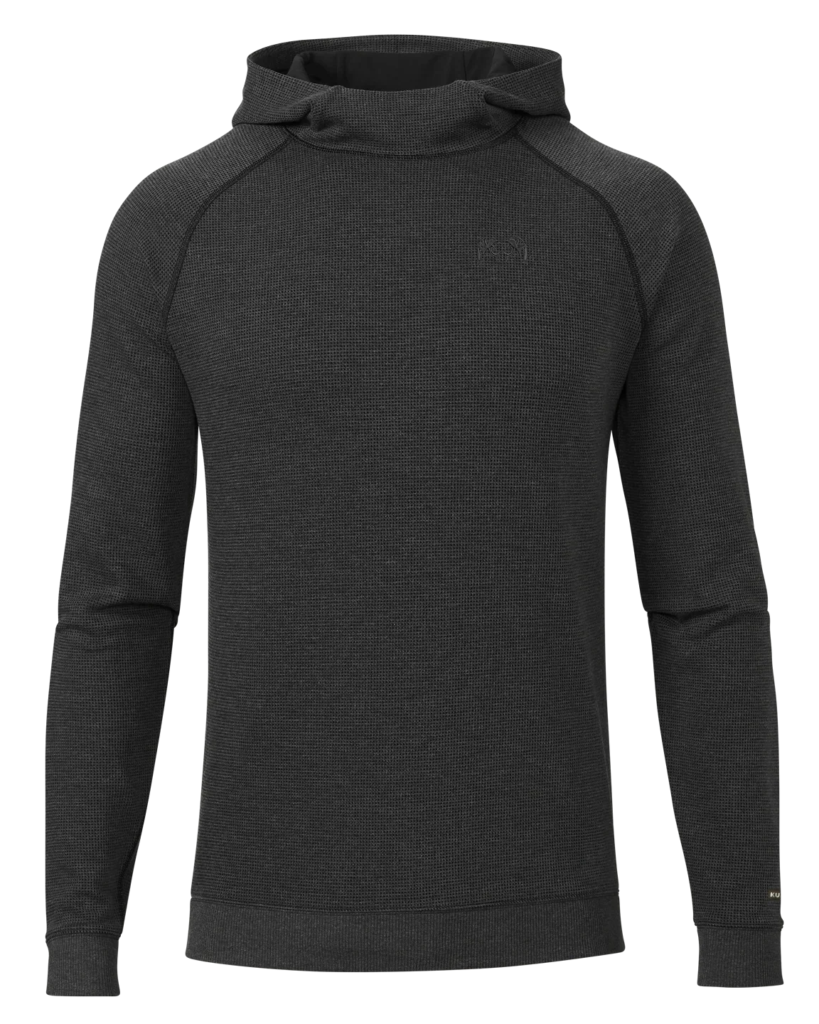Canyon Waffle Hoodie | Black Heather