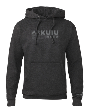 KUIU Topo Here to Hunt Hoodie | Charcoal