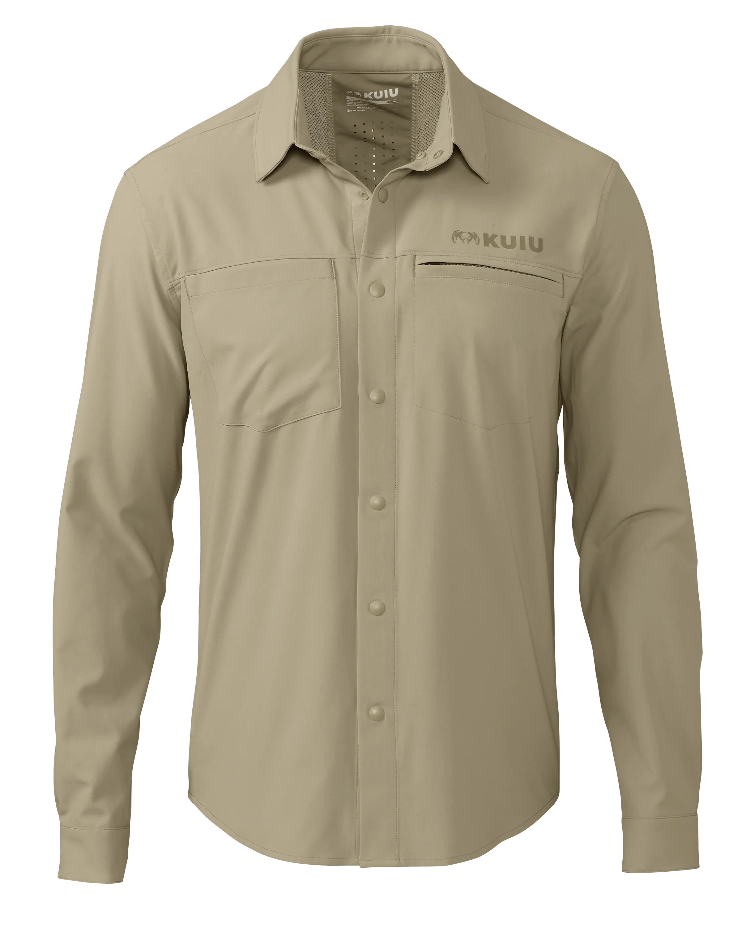 Outlet Mesa Vented LS Snap Shirt | Bone
