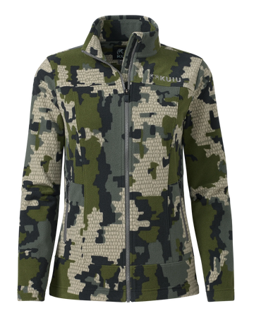 Women's Border Fleece Full Zip | Verde