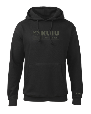 KUIU Topo Here to Hunt Hoodie | Black