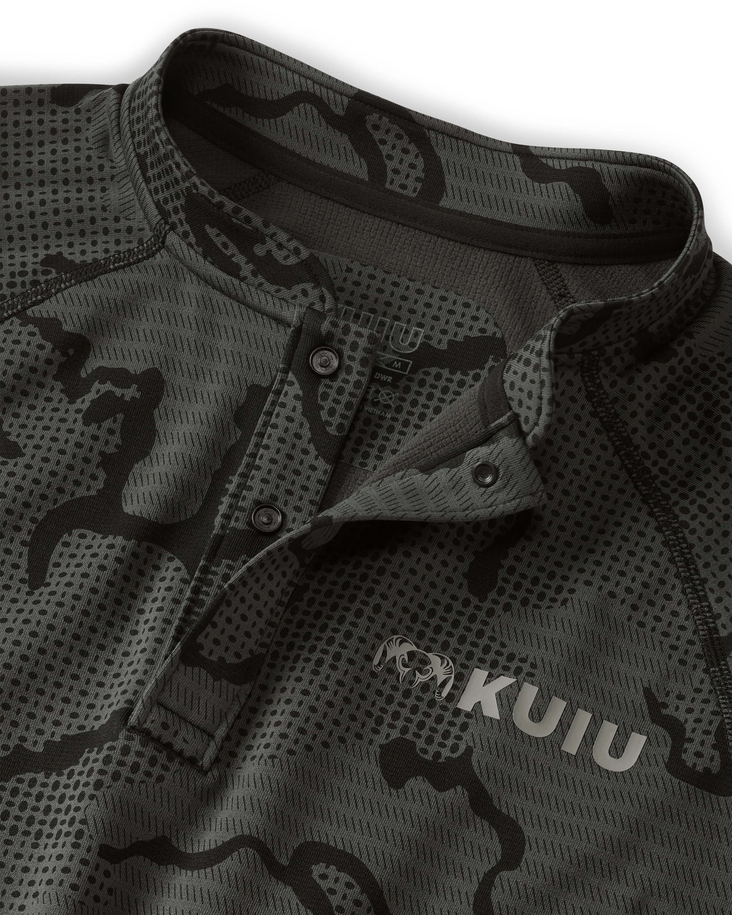 Ridgepoint Fleece Henley | Black Tonal