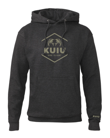 KUIU Stacked Here to Hunt Hoodie | Charcoal
