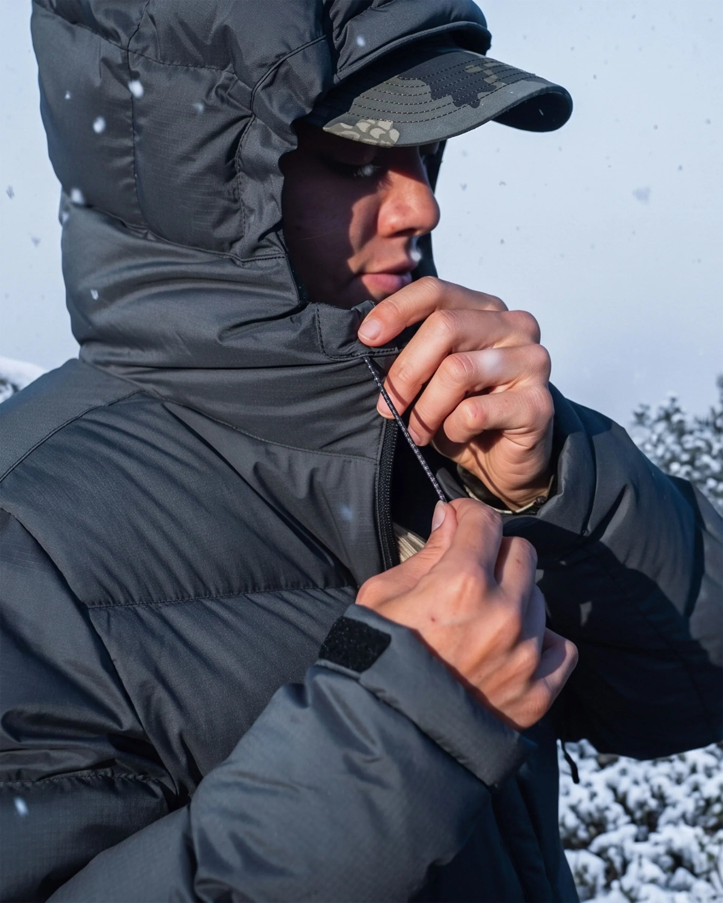 Women's Super Down PRO Hooded Jacket | Gunmetal