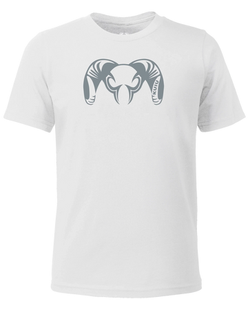 Youth Engraved Ram T-Shirt | White