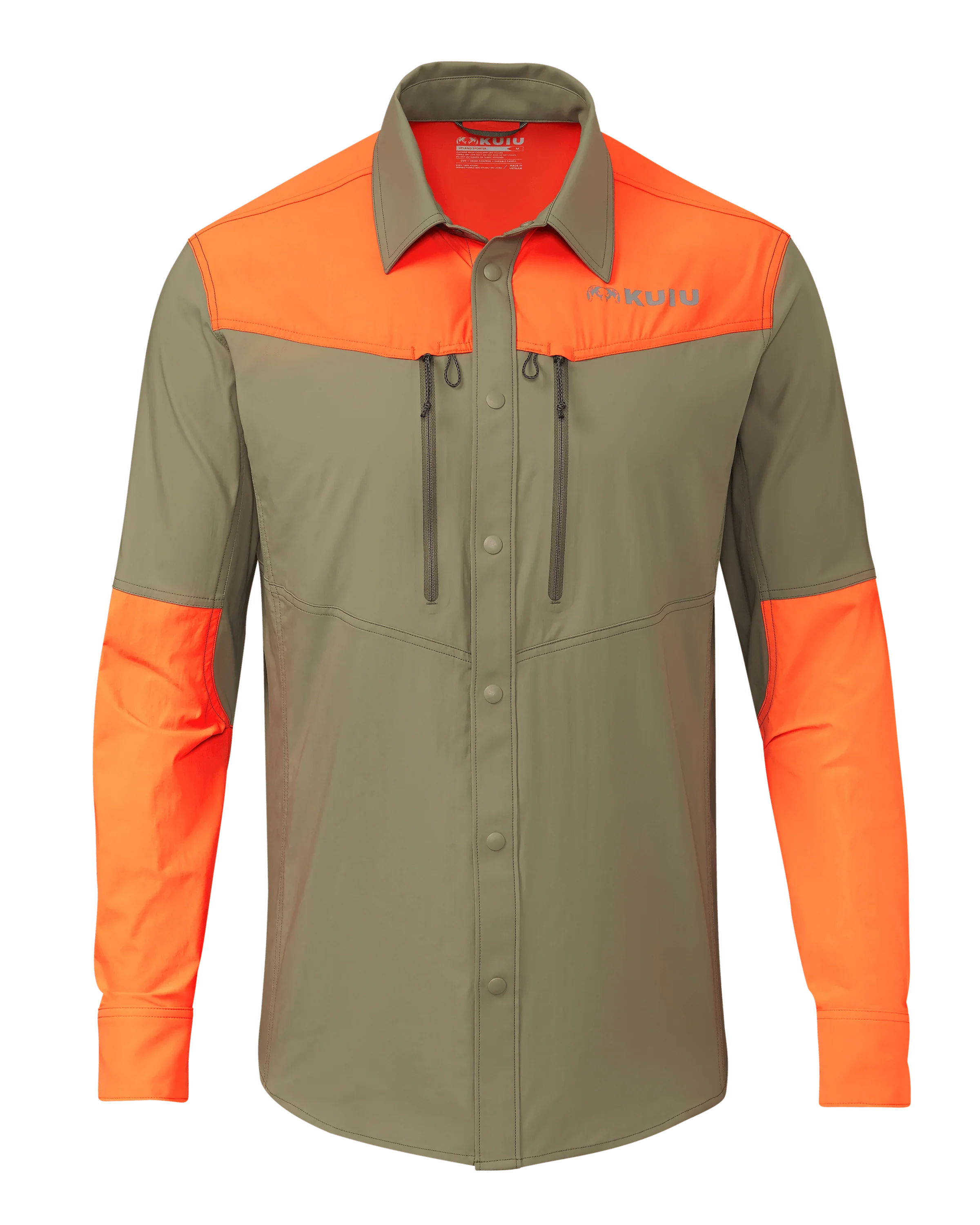Upland Sporter Shirt | Khaki/Blaze Orange