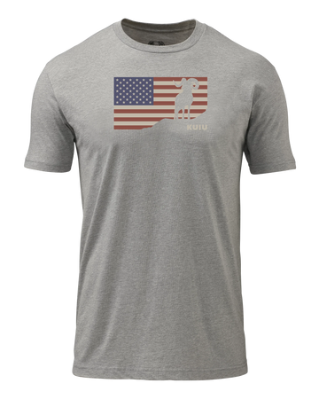 KUIU Ram Flag T-Shirt | Heather Grey