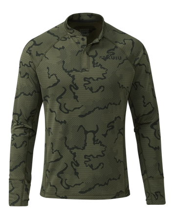 Ridgepoint Fleece Henley | Olive Tonal