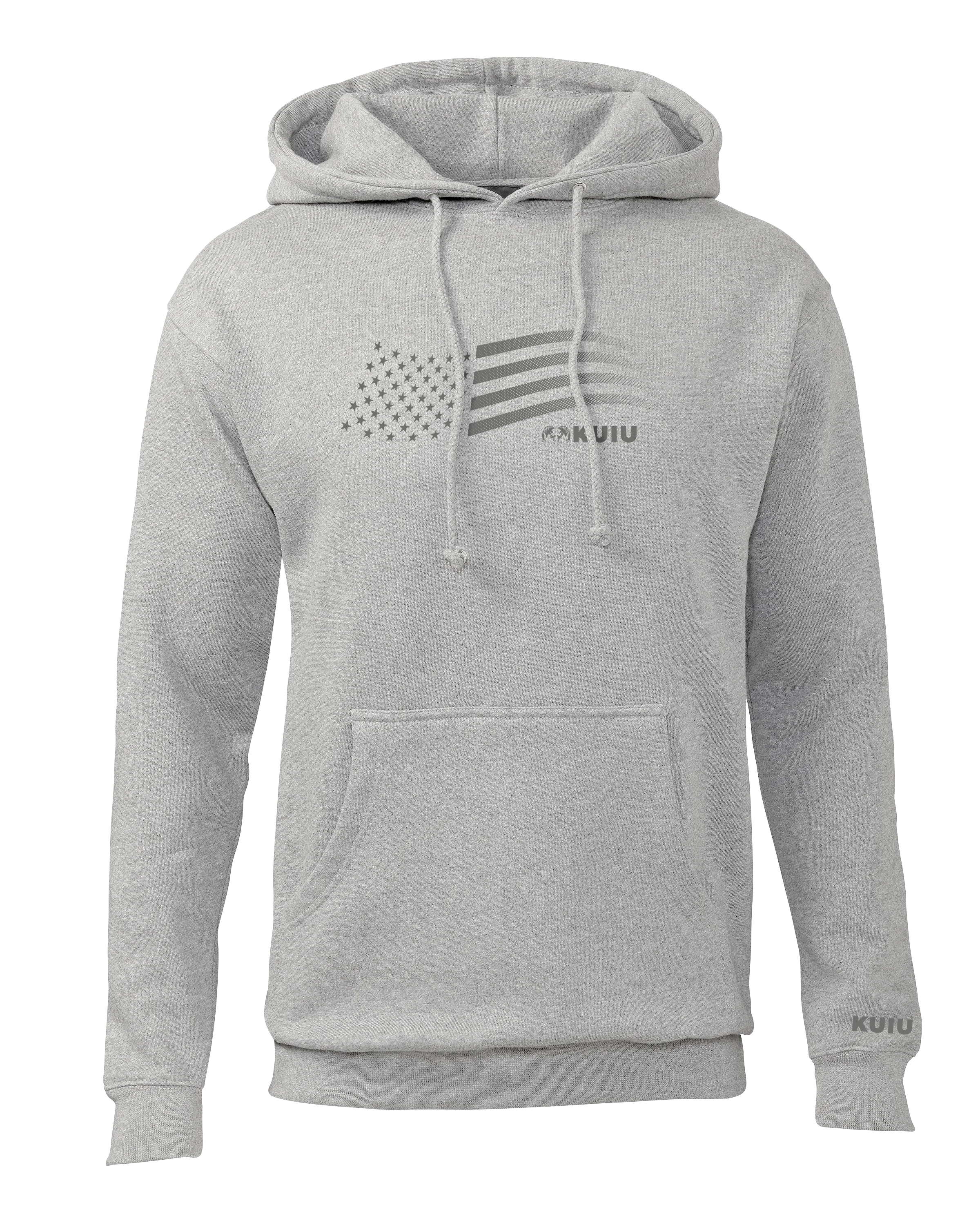 KUIU Flag Hoodie | Heather Grey