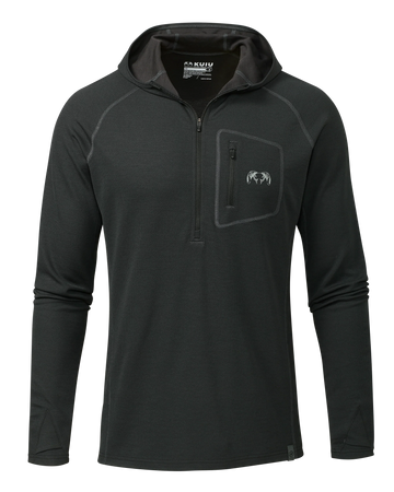 PRO Merino 200 Zip-T Hoodie | Black