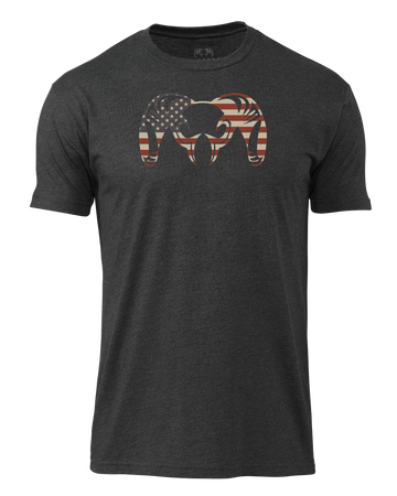 KUIU Solid Patriotic Ram T-Shirt | Charcoal