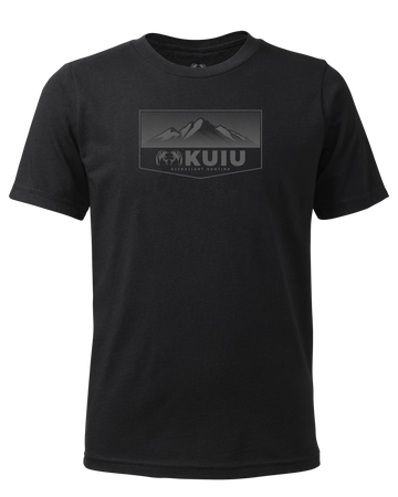 Youth Ultralight Mountain Logo T-Shirt | Black