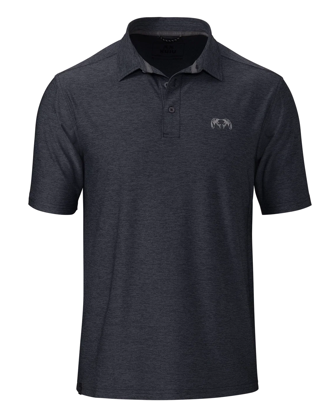 KUIU Performance Polo | Heather Steel Blue