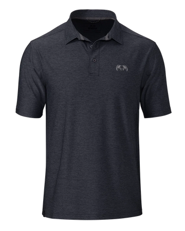 KUIU Performance Polo | Heather Steel Blue