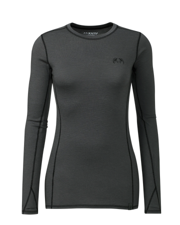 Women's ULTRA Merino 145 LS Crew | Gunmetal