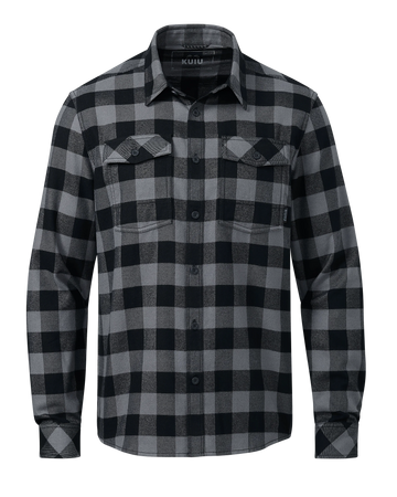 Outlet Field Flannel Shirt | Gunmetal Buffalo Check