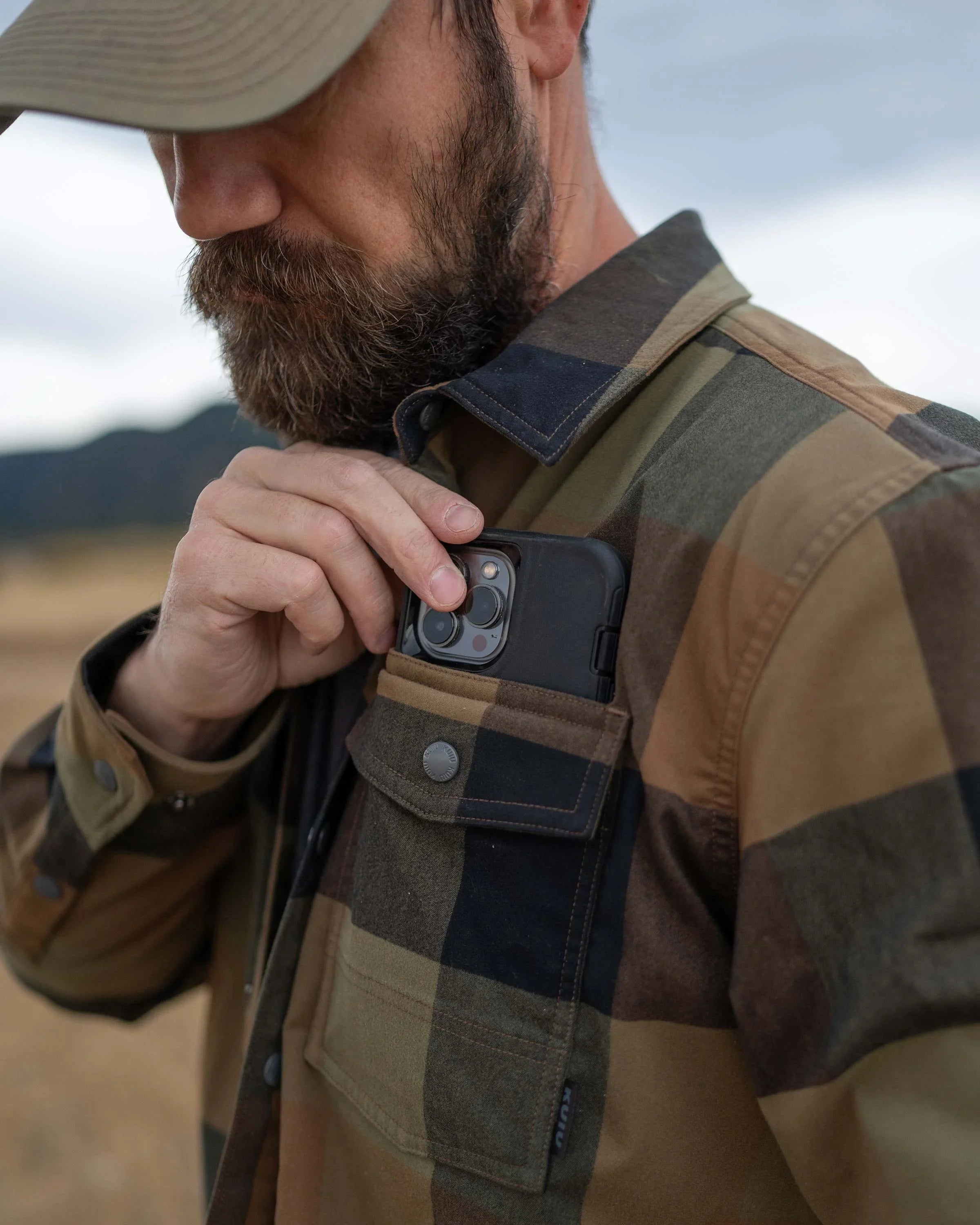Field Flannel Fleece Shirt Jacket | Valo Plaid