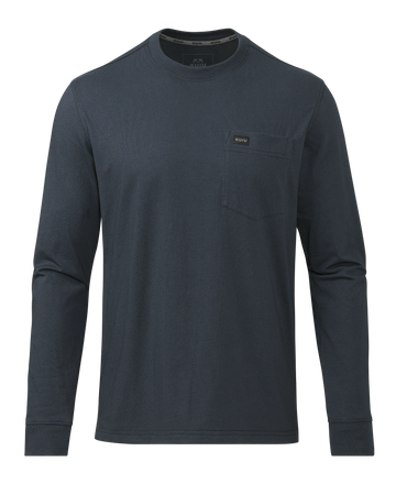 Workgrade LS Pocket Crew | Steel Blue