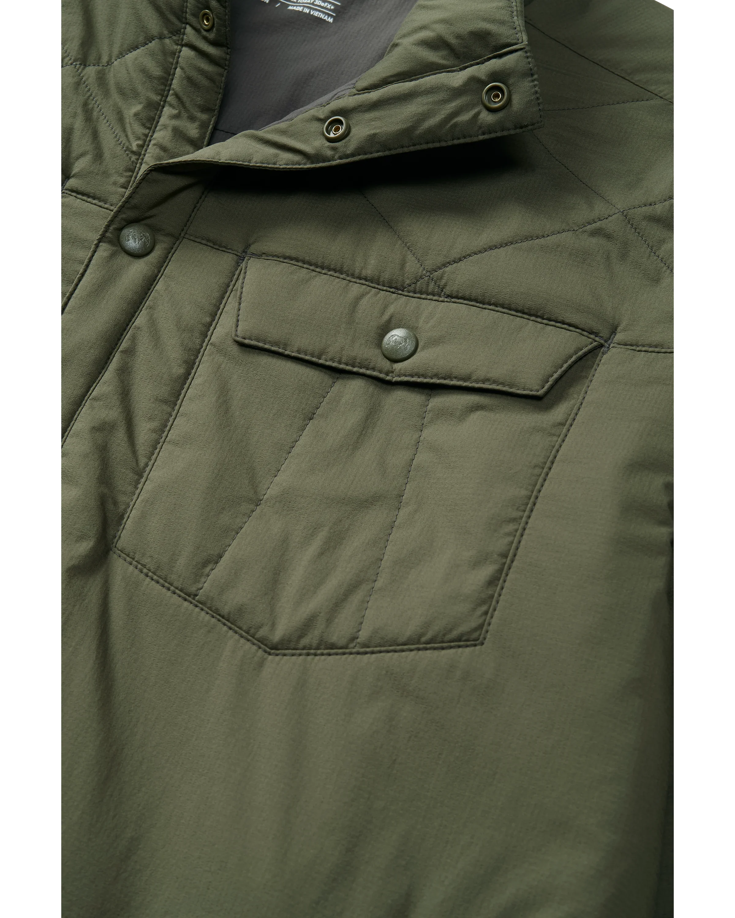 Outlet Base Camp Insulated Snap Shirt | Olive