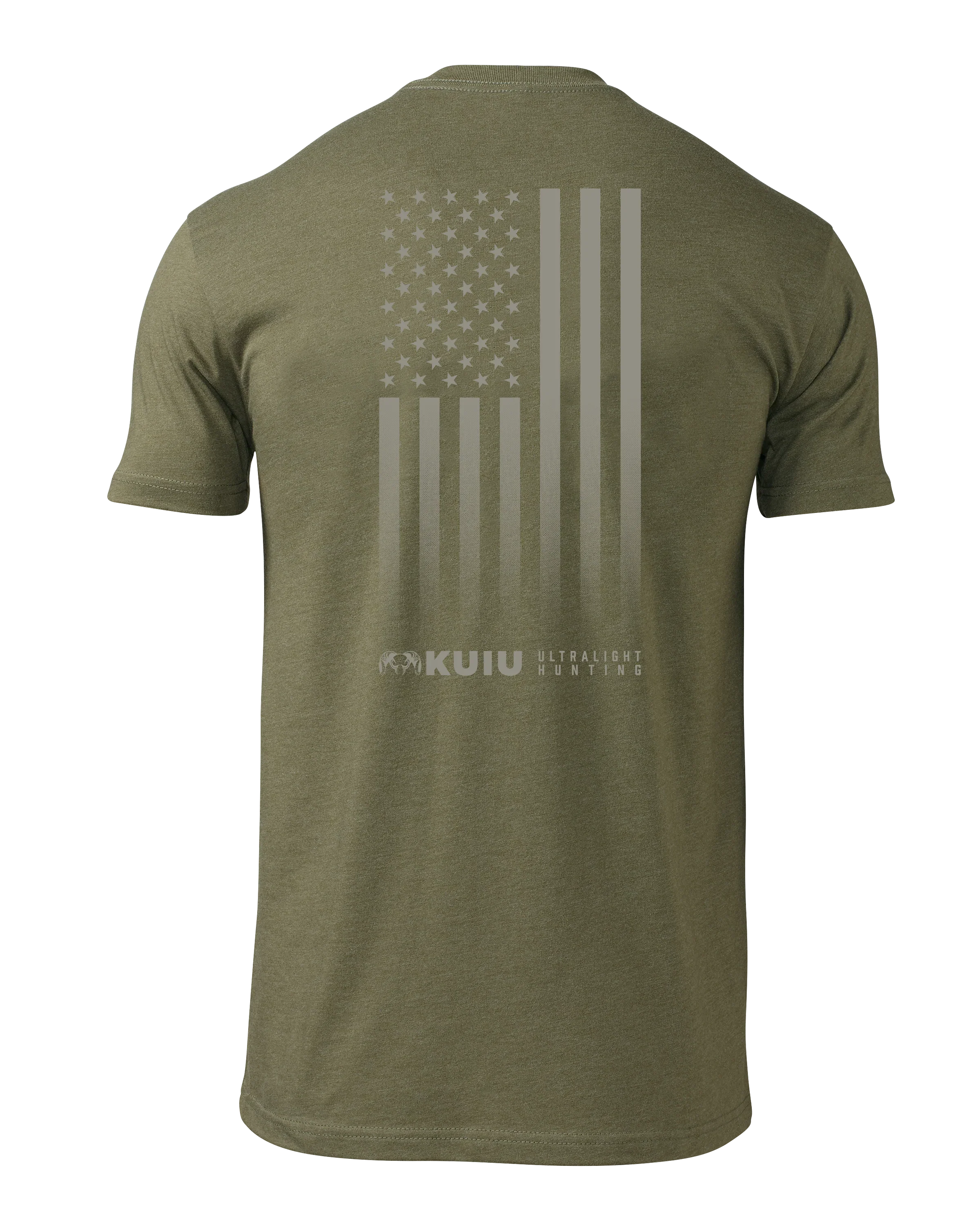 KUIU Vertical Flag Logo T-Shirt | Military Green
