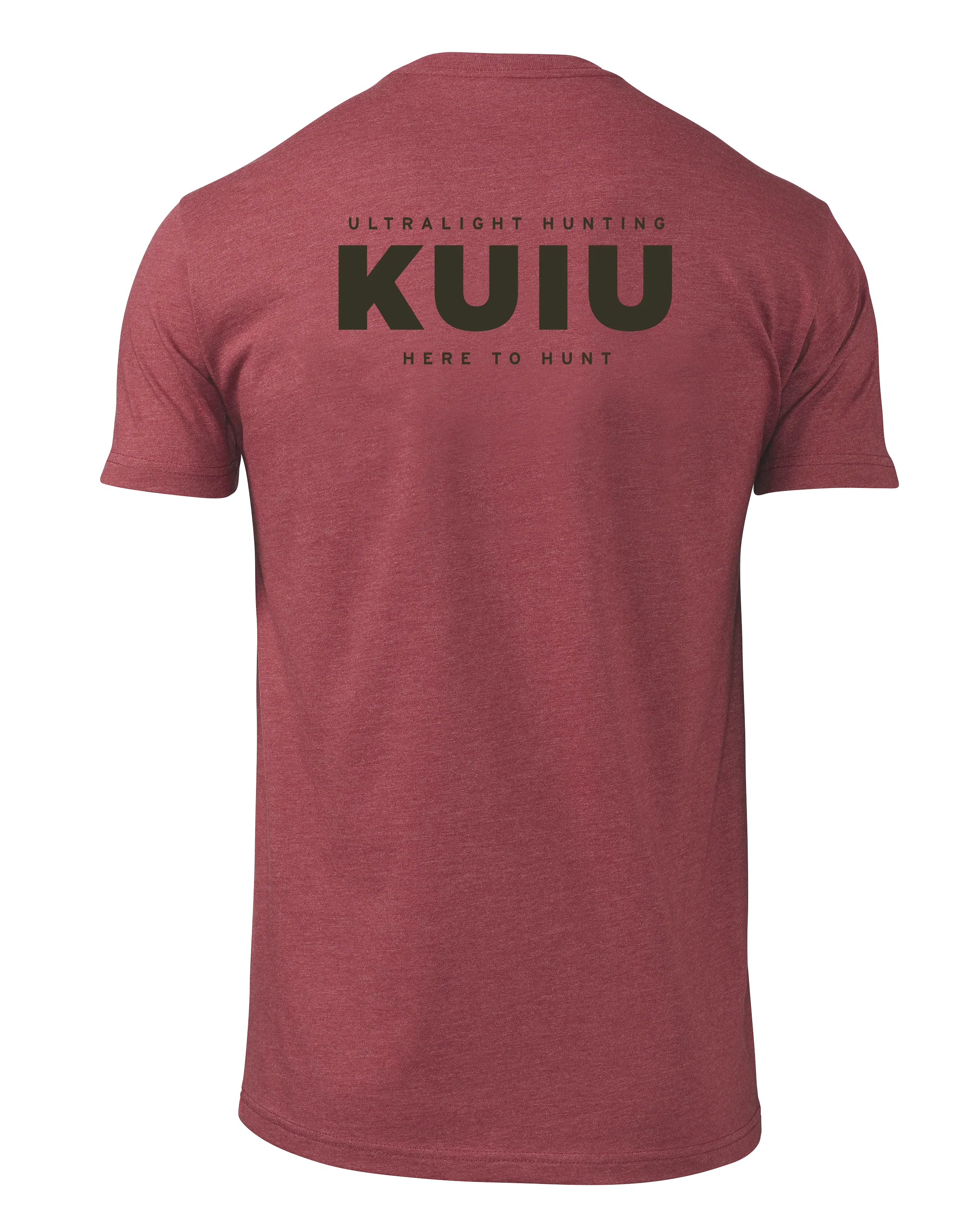 KUIU Here to Hunt Back Logo T-Shirt | Cardinal