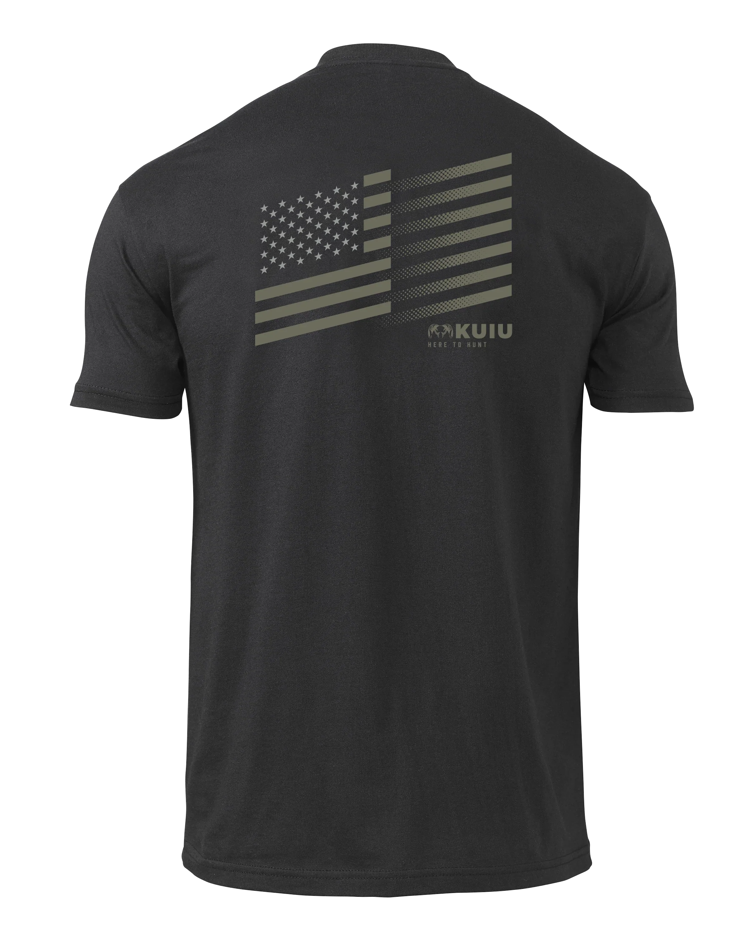 KUIU Solid Flag Fade T-Shirt | Black