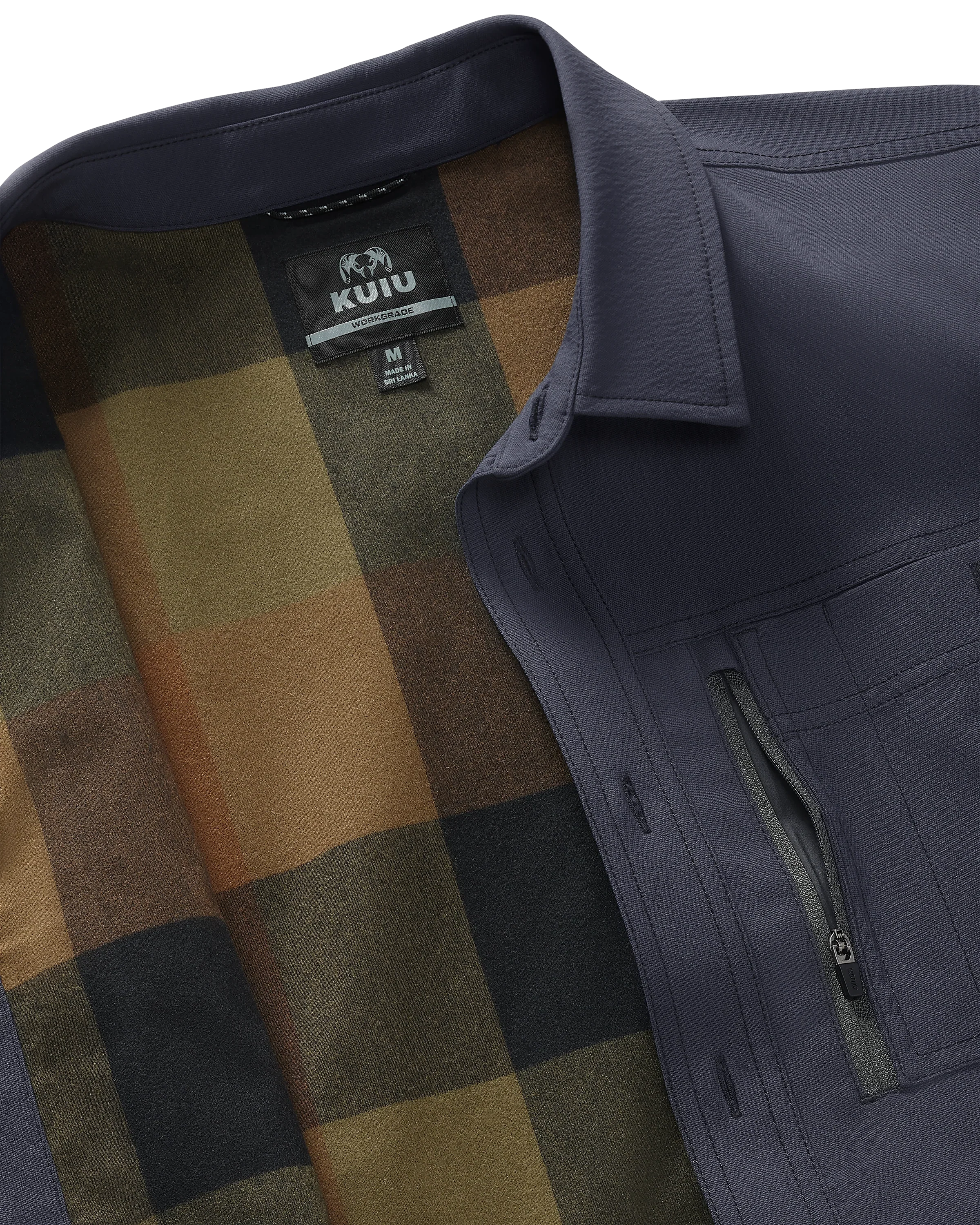 Motive Flannel Lined Shirt Jacket | Steel Blue