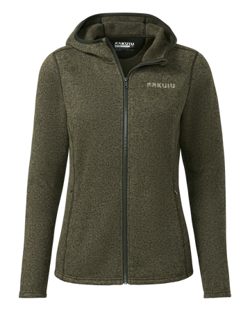 Outlet Women's Base Camp Hooded Sweater | Olive Heather