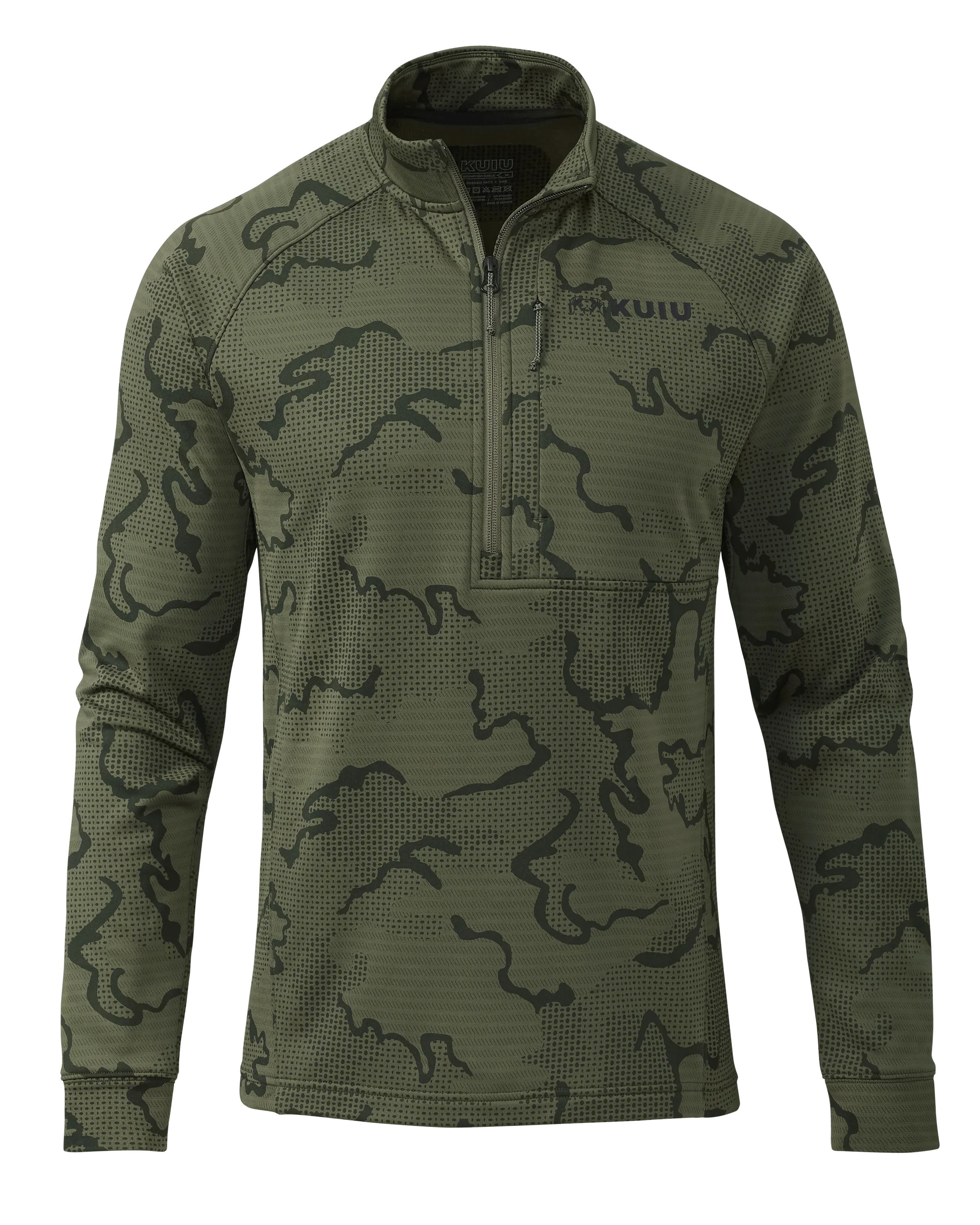 Outlet Ridgepoint Fleece Zip-T | Olive Tonal