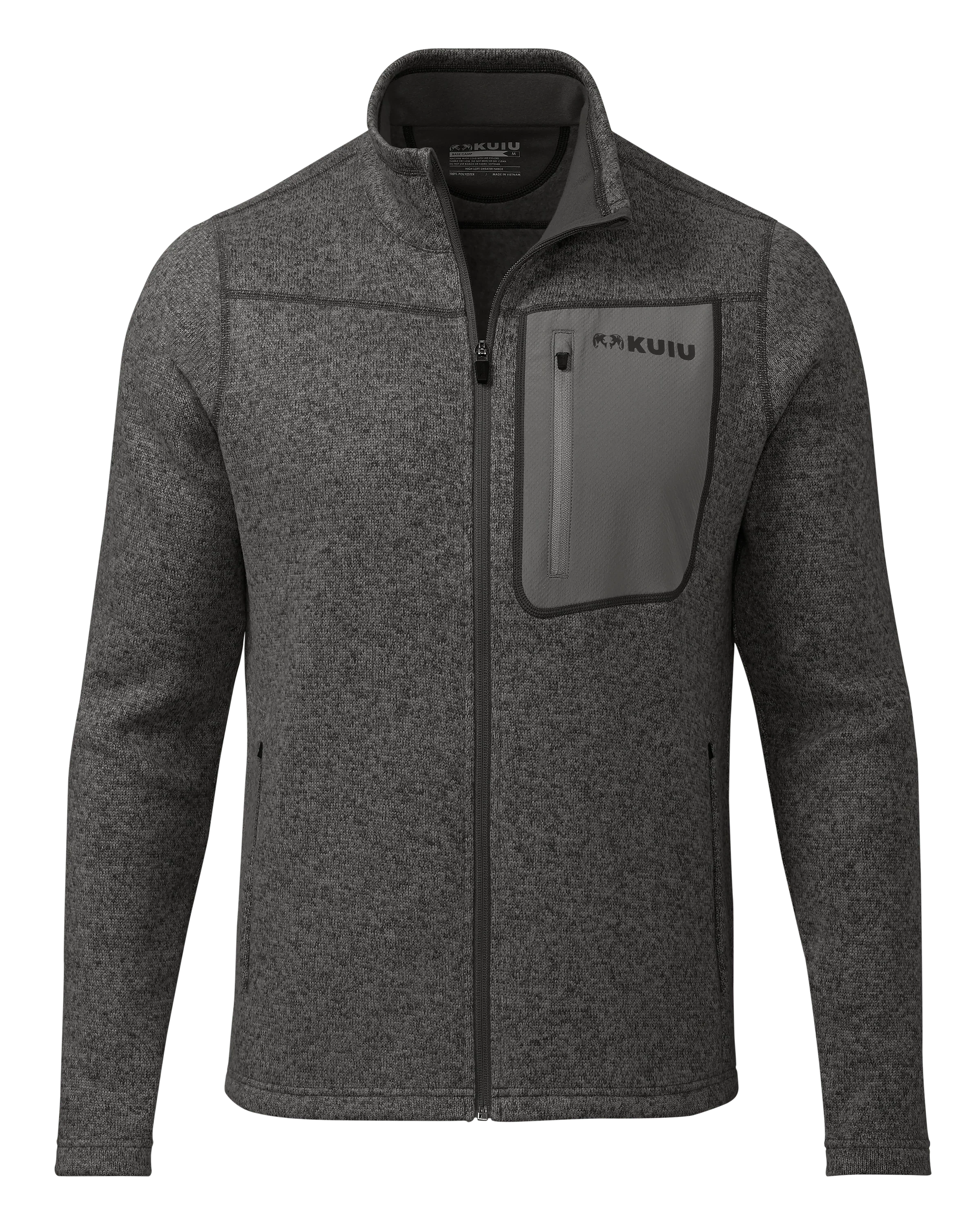 Base Camp Full Zip Sweater | Charcoal Heather
