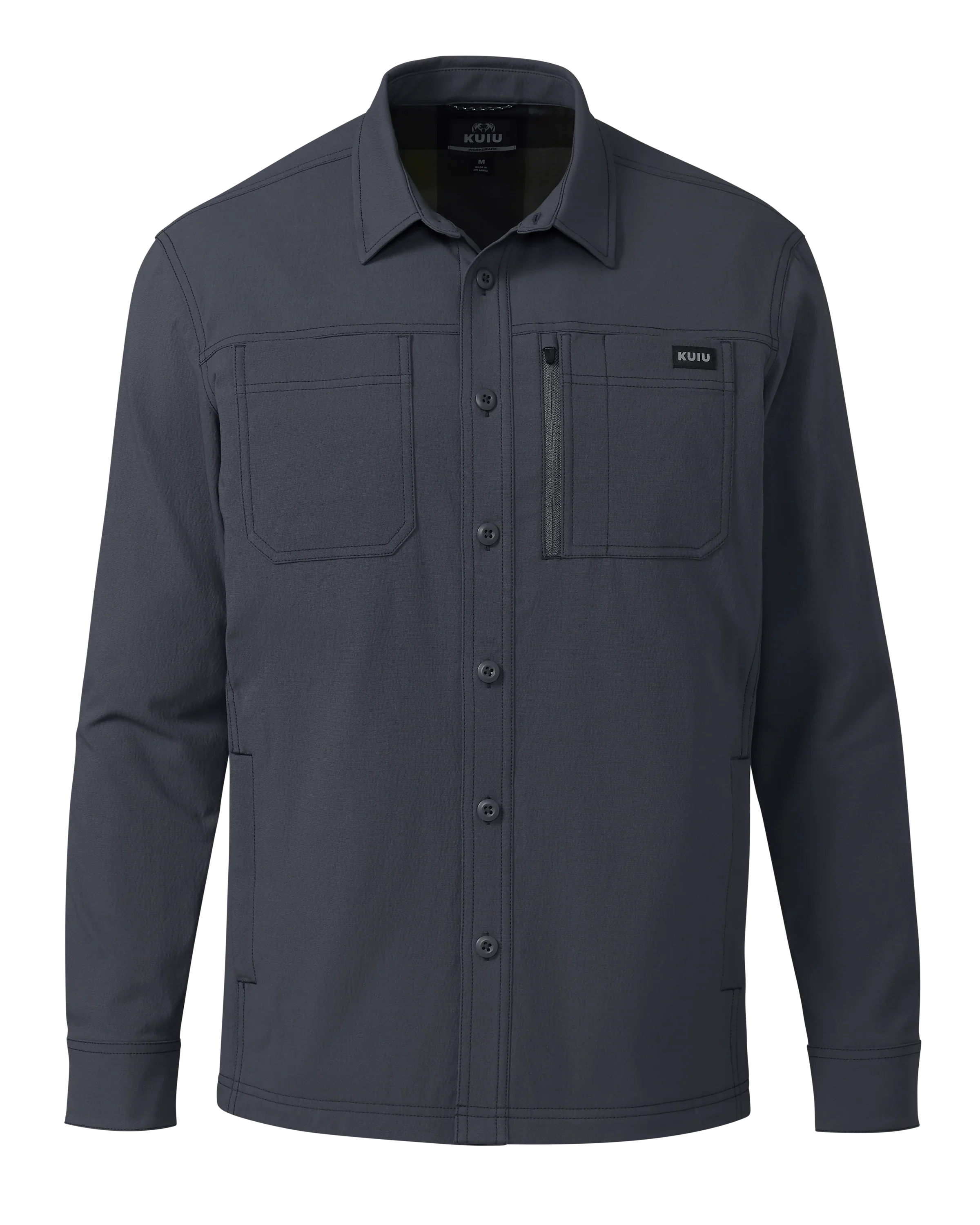 Motive Flannel Lined Shirt Jacket | Steel Blue
