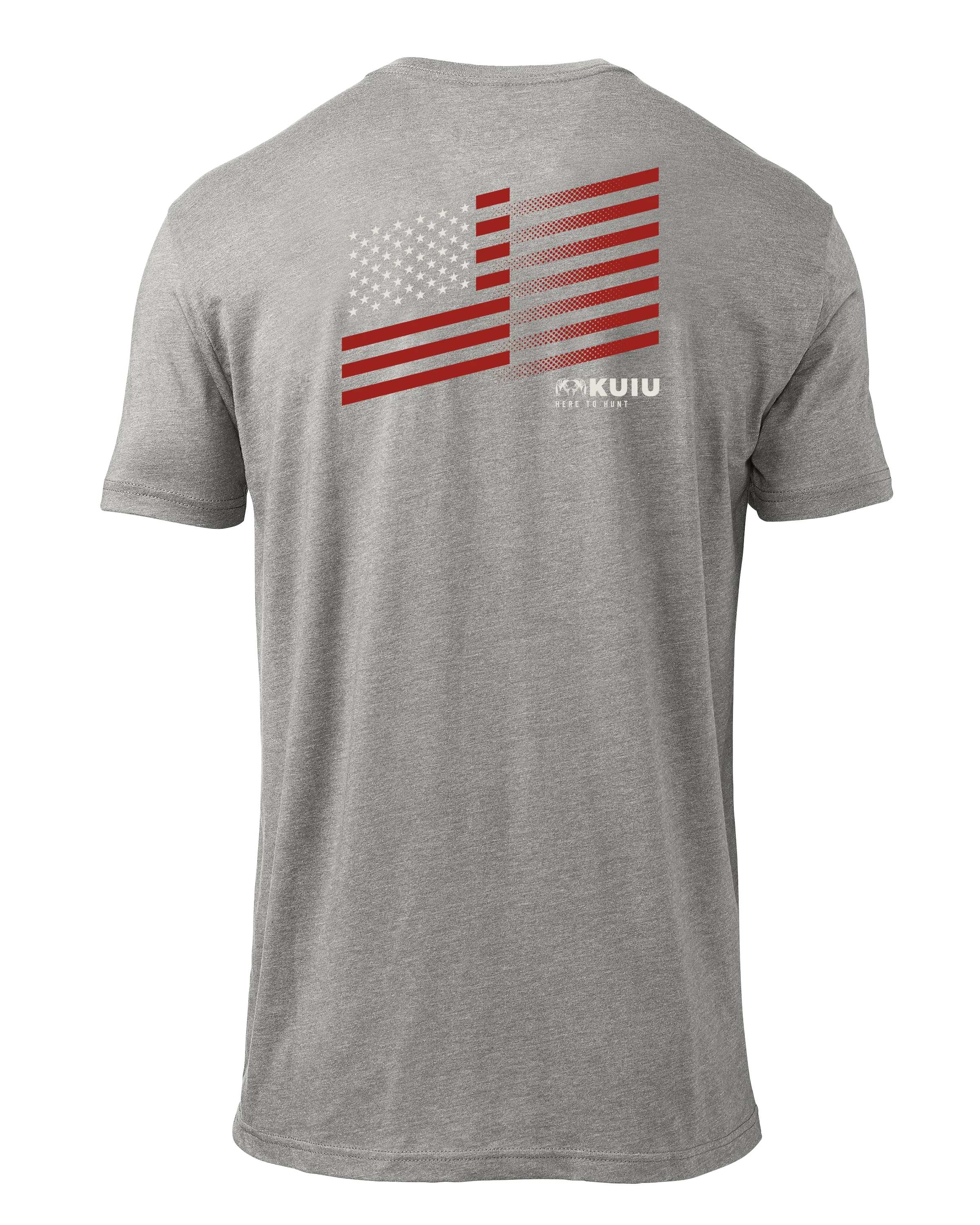 KUIU Retro Flag Fade T-Shirt | Heather Grey