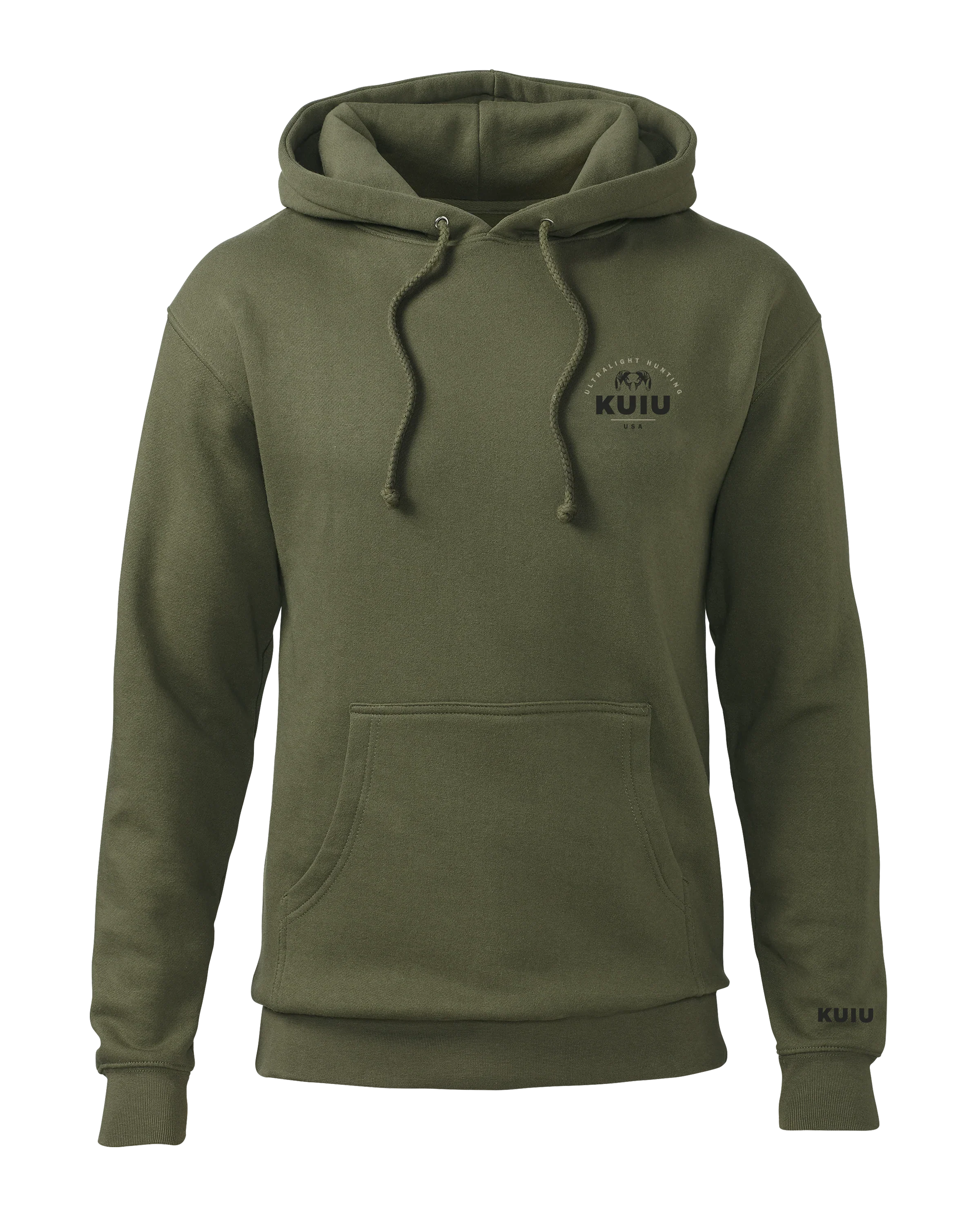 Outlet KUIU Stacked Chest Logo Hoodie | Army