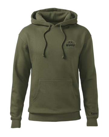 Outlet KUIU Stacked Chest Logo Hoodie | Army
