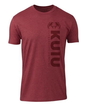 KUIU Solid Vertical T-Shirt | Cardinal