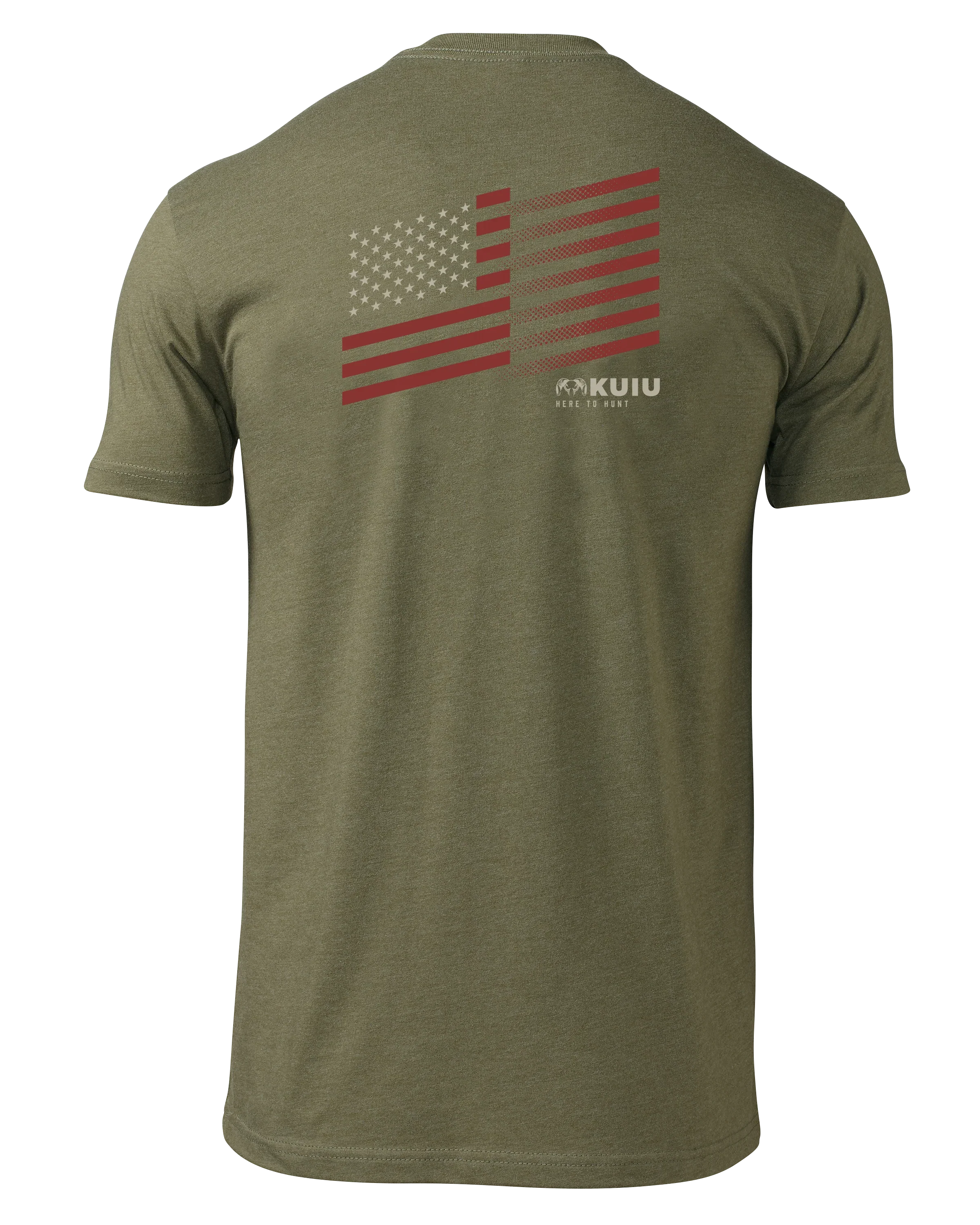KUIU Retro Flag Fade T-Shirt | Military Green