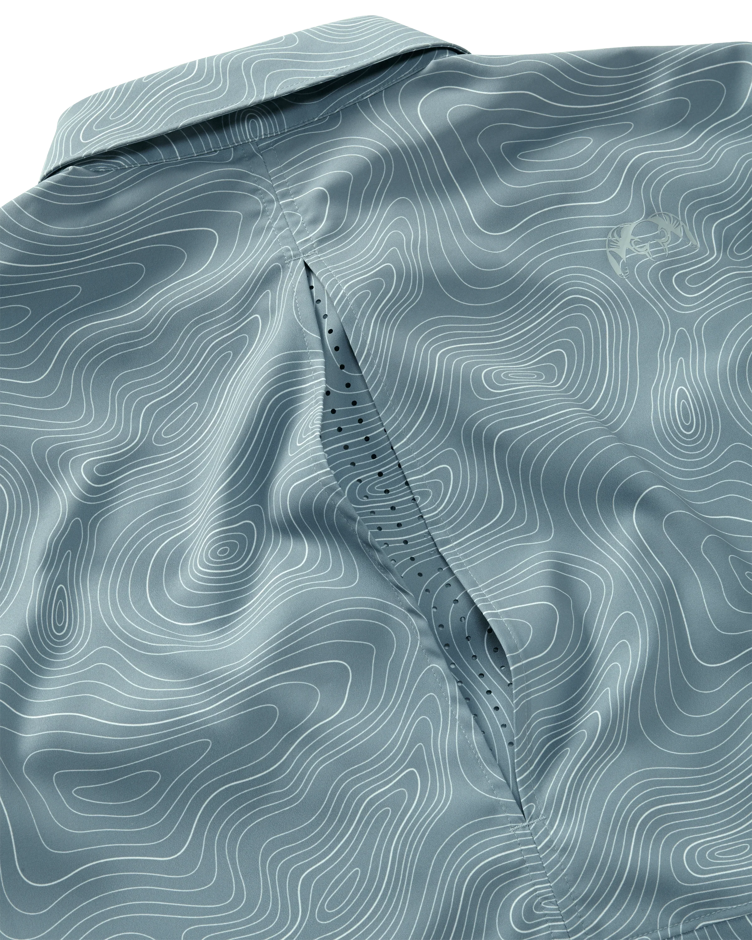Mesa Vented SS Snap Shirt Topo | Glacier Topo Print