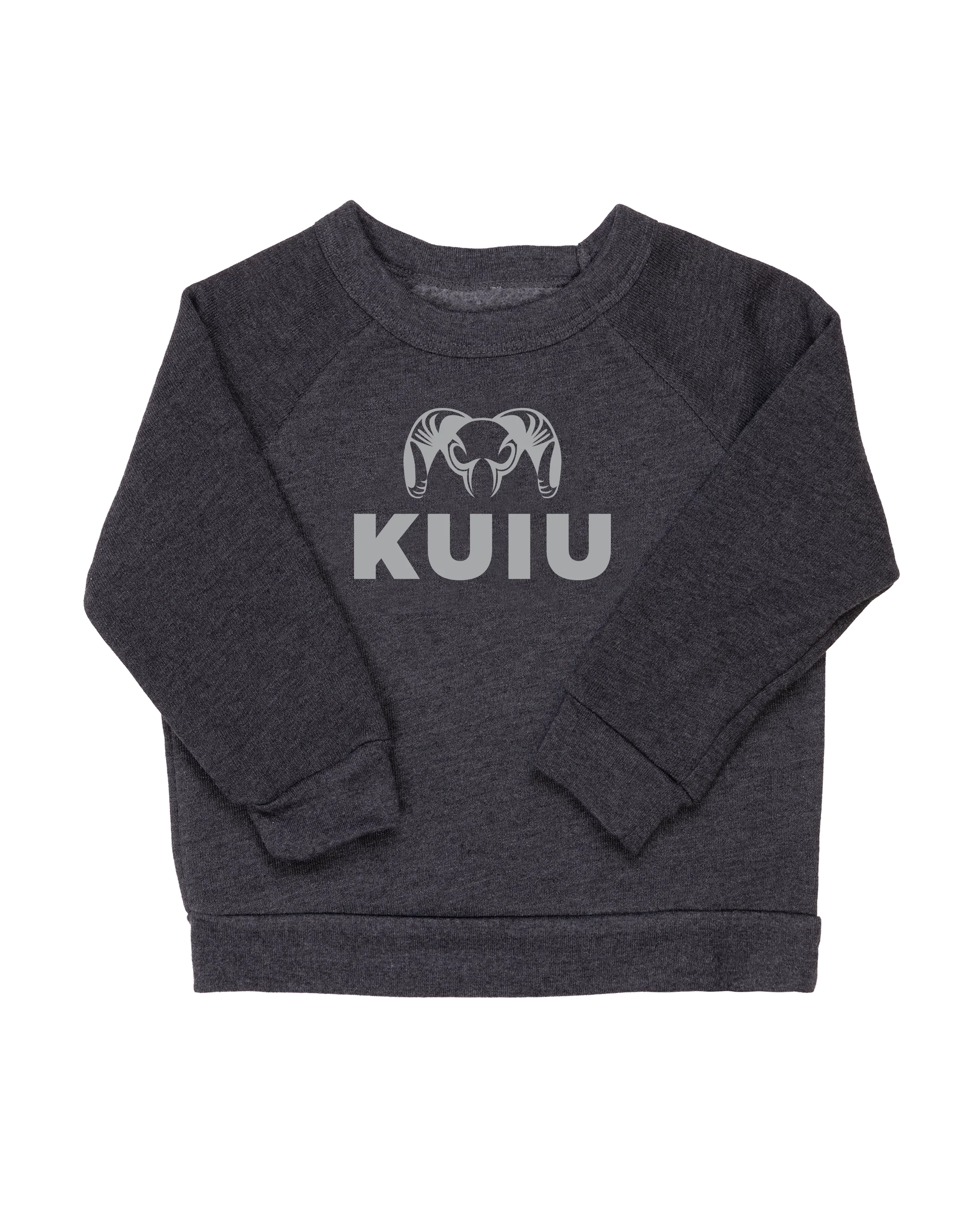 Toddler Stacked Logo Crewneck Sweatshirt | Light Grey