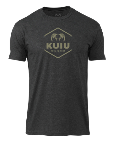 KUIU Stacked Here to Hunt T-Shirt | Charcoal