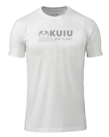 Outlet KUIU Topo Here to Hunt T-Shirt | White