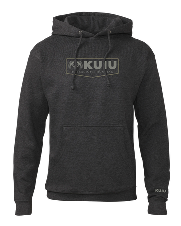KUIU Shield Logo Hoodie | Charcoal