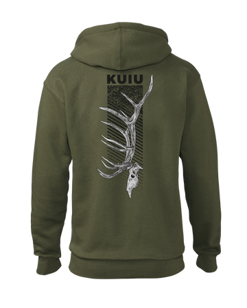KUIU Elk Skull Hoodie | Army