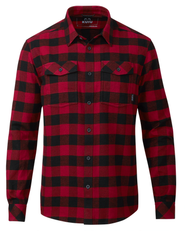 Outlet Field Flannel Shirt | Red/Black Buffalo Check