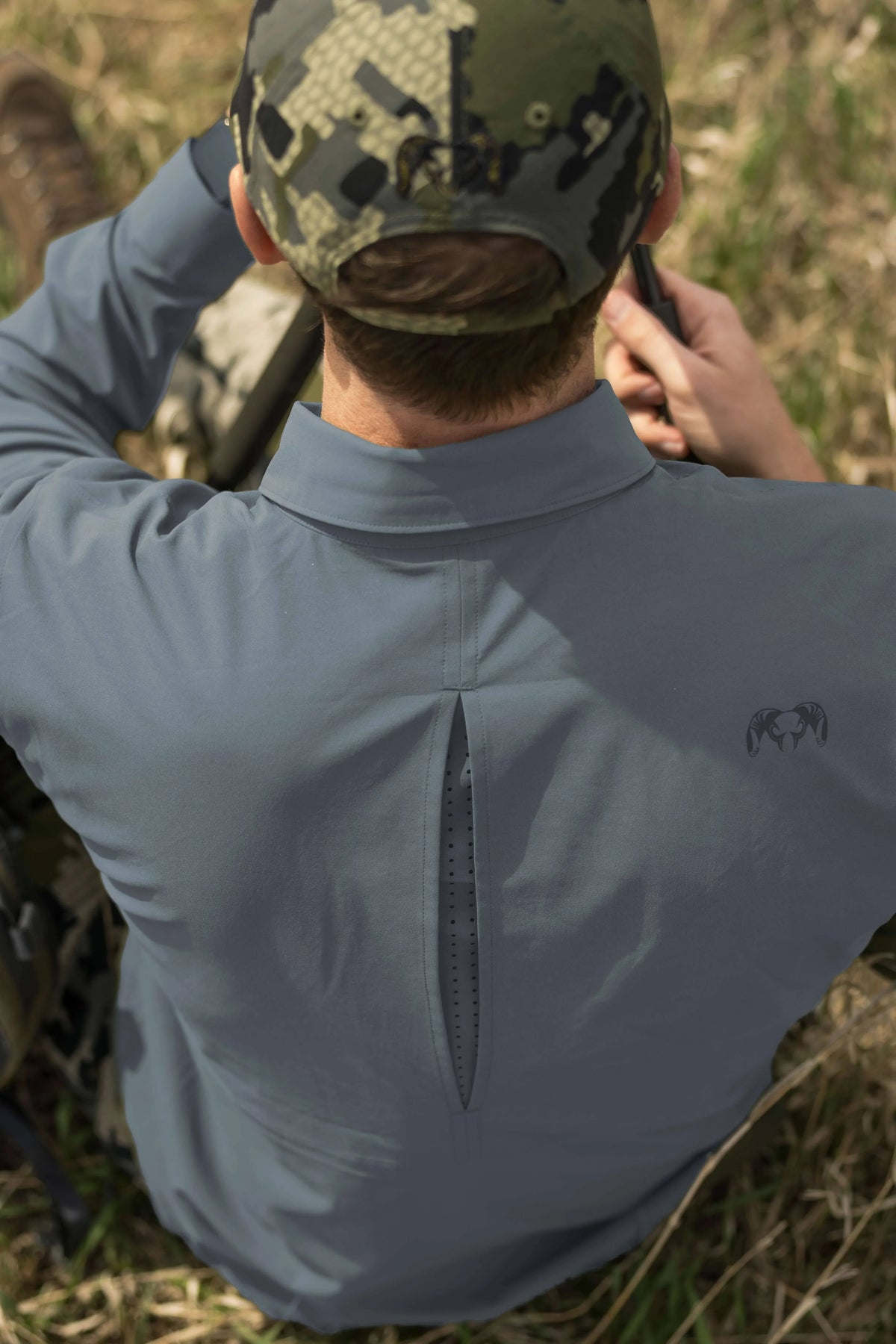 Outlet Mesa Vented LS Snap Shirt | Bone