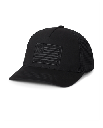 Welded Flag Patch Hat | Black/Black