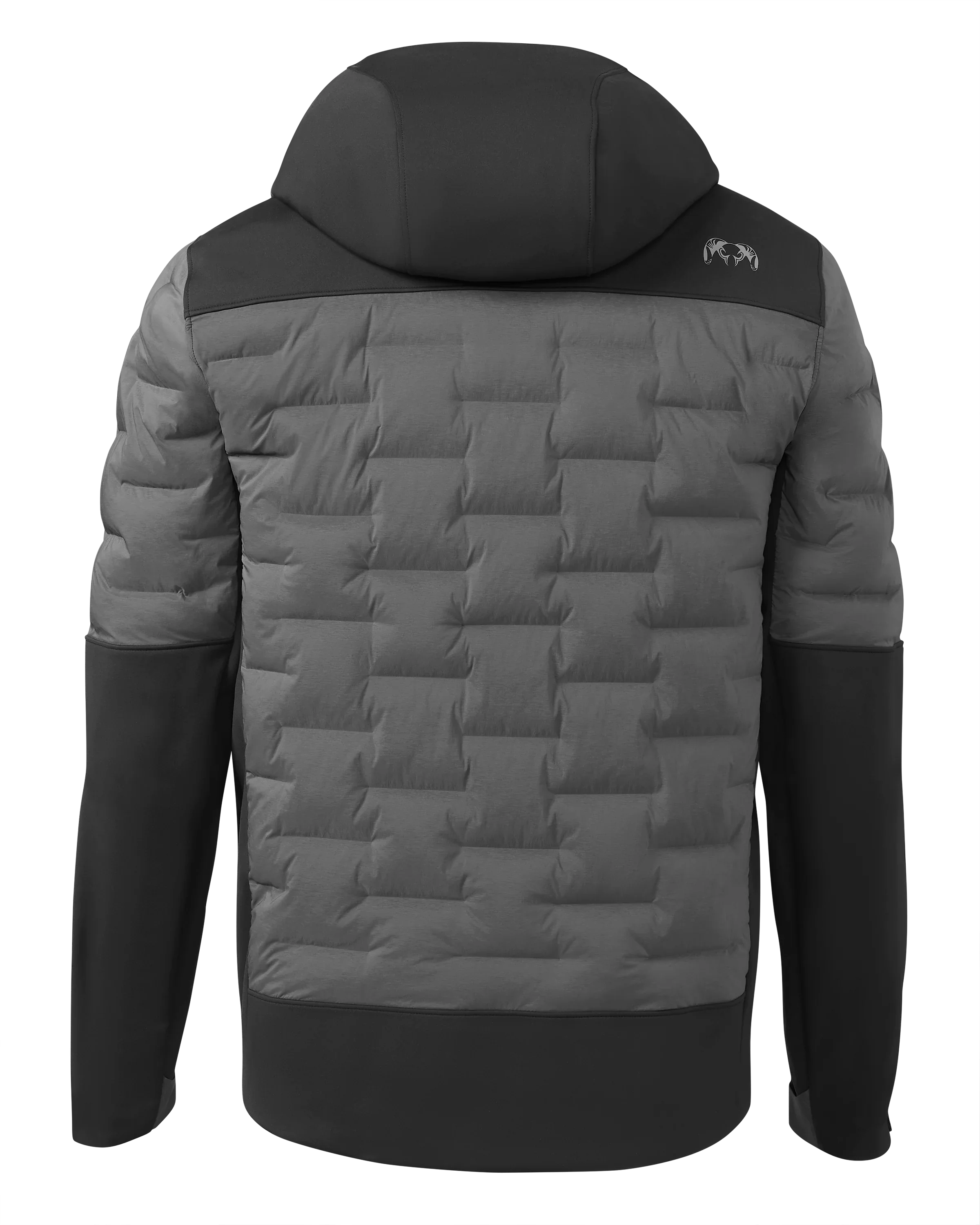 Axis Thermal Hybrid Hooded Jacket | Black-Gunmetal
