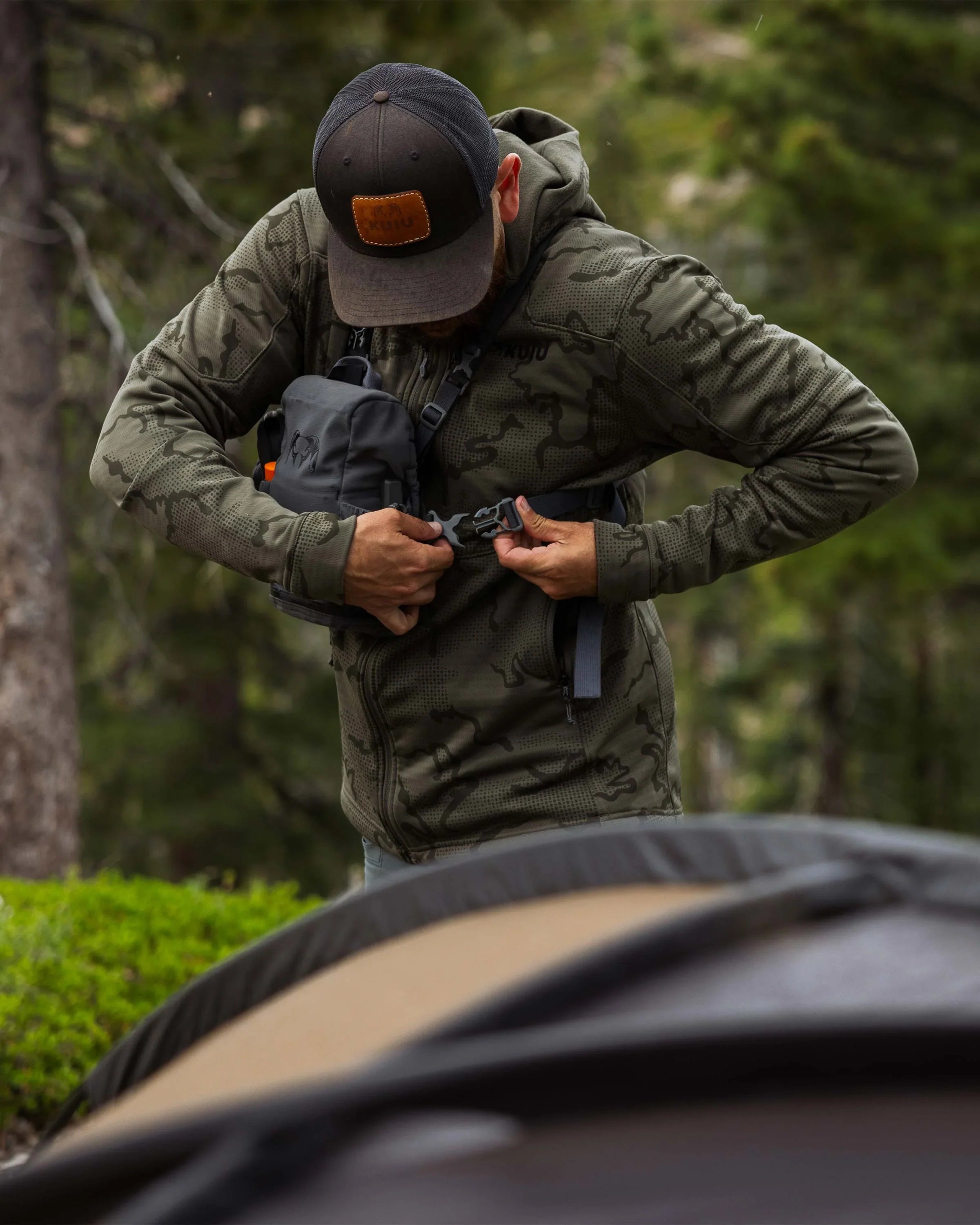 Ridgepoint Fleece Hoodie | Coyote Brown Tonal